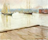 Joseph R DeCamp - At Gloucester aka Gloucester Harbor